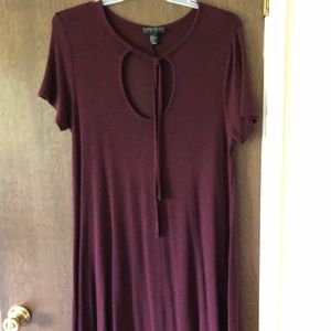 Burgundy Forever 21 Dress